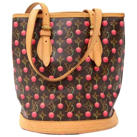 lv cherry bucket bag